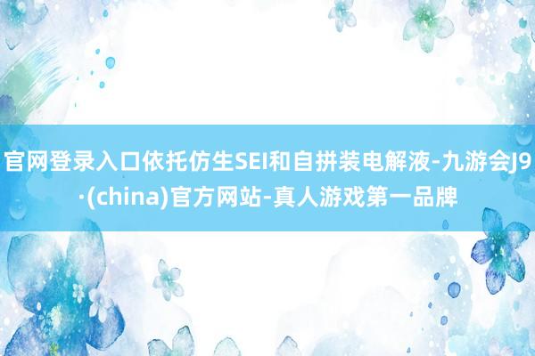 官网登录入口依托仿生SEI和自拼装电解液-九游会J9·(china)官方网站-真人游戏第一品牌