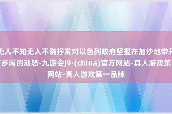 无人不知无人不晓抒发对以色列政府坚握在加沙地带开展军事步履的动怒-九游会J9·(china)官方网站-真人游戏第一品牌