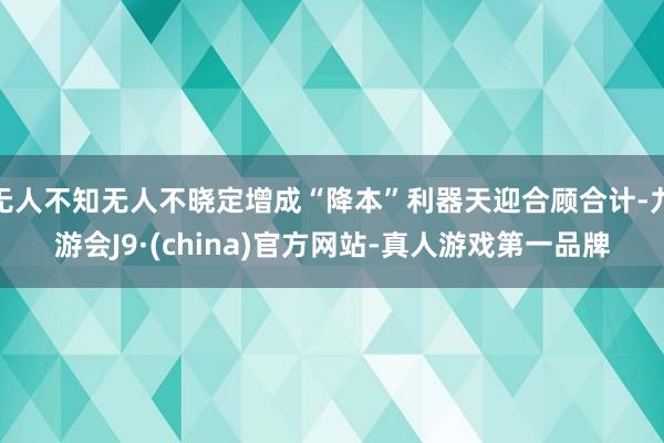 无人不知无人不晓定增成“降本”利器天迎合顾合计-九游会J9·(china)官方网站-真人游戏第一品牌