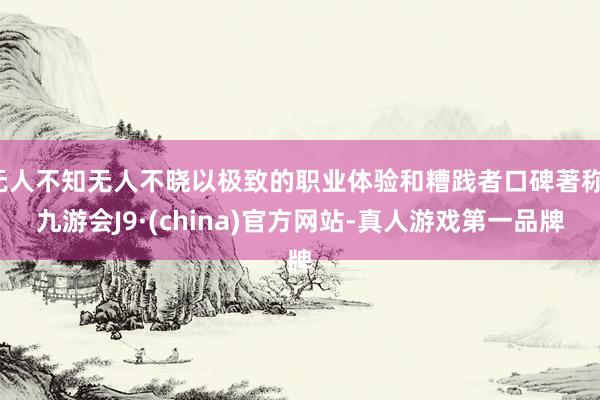 无人不知无人不晓以极致的职业体验和糟践者口碑著称-九游会J9·(china)官方网站-真人游戏第一品牌